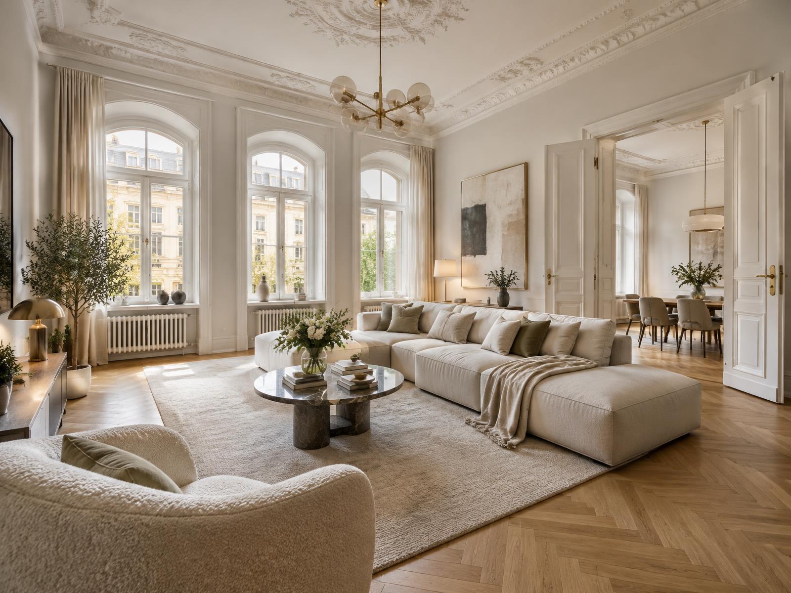 Lichtdurchflutete Altbauwohnung in Berlin